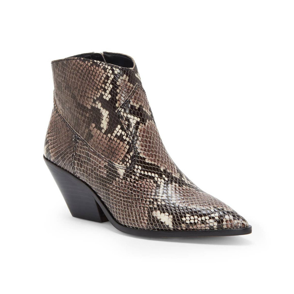 Vince Camuto Jetera Snake Embossed Bootie $139 NEW
